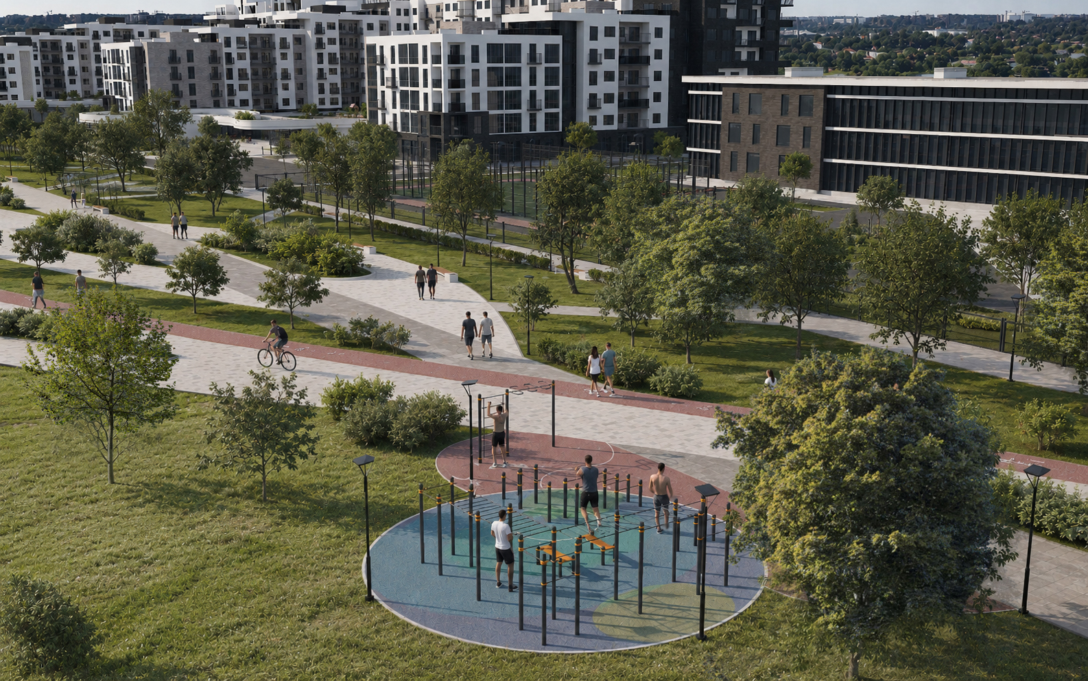 Дитячі та родинні простори у дворі River Park