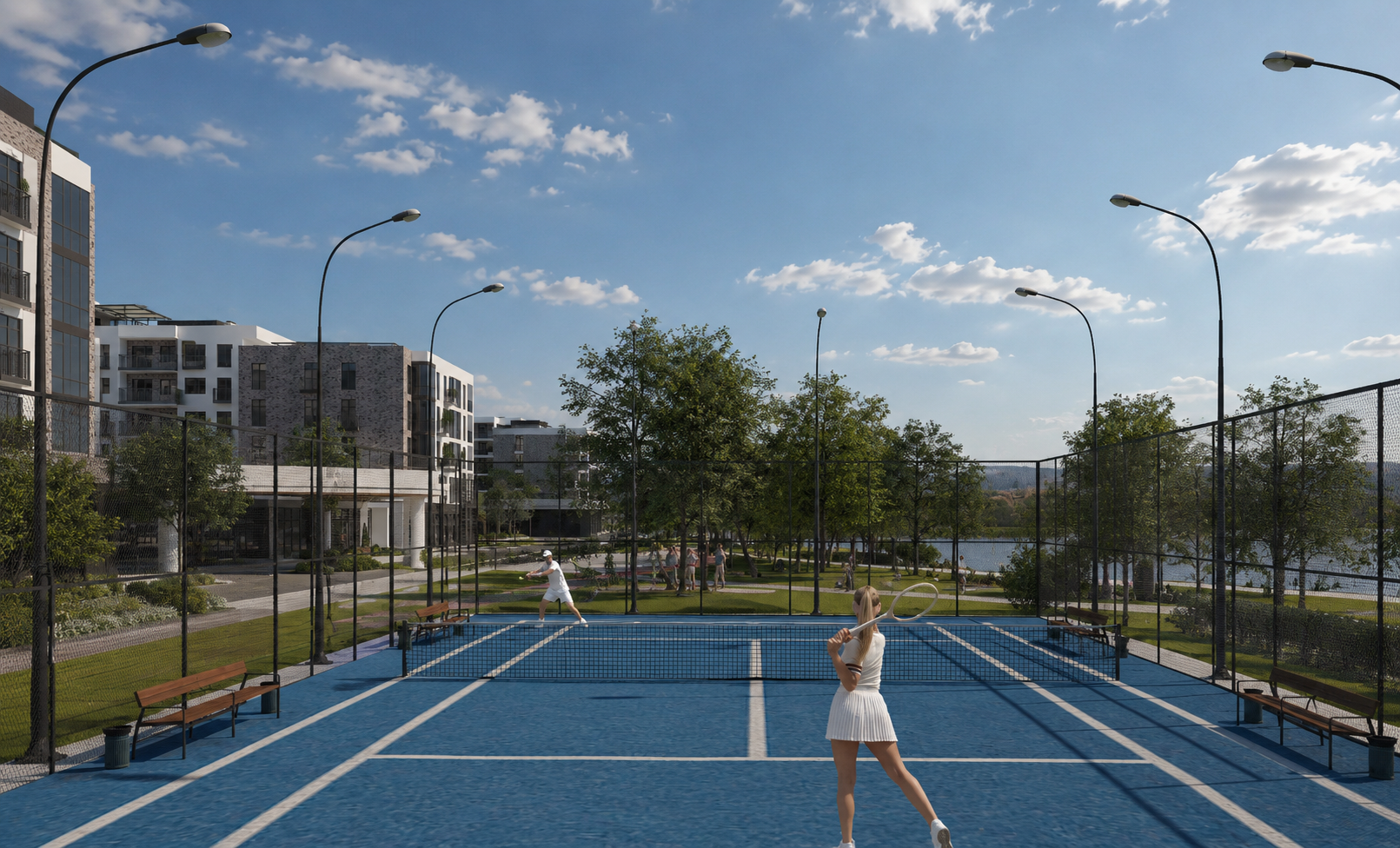 Простір для дитячих і спортивних занять у River Park